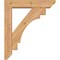 Ekena Millwork Merced Slat Smooth Bracket w/ Offset Brace, Western Red Cedar, 5 1/2"W x 24"D x 28"H BKT0604X24X28MRC06SWR - alternate 3